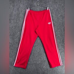 VTG Adidas Red Adicolor Firebird Track Pants Straight Leg Men’s Large Retro
